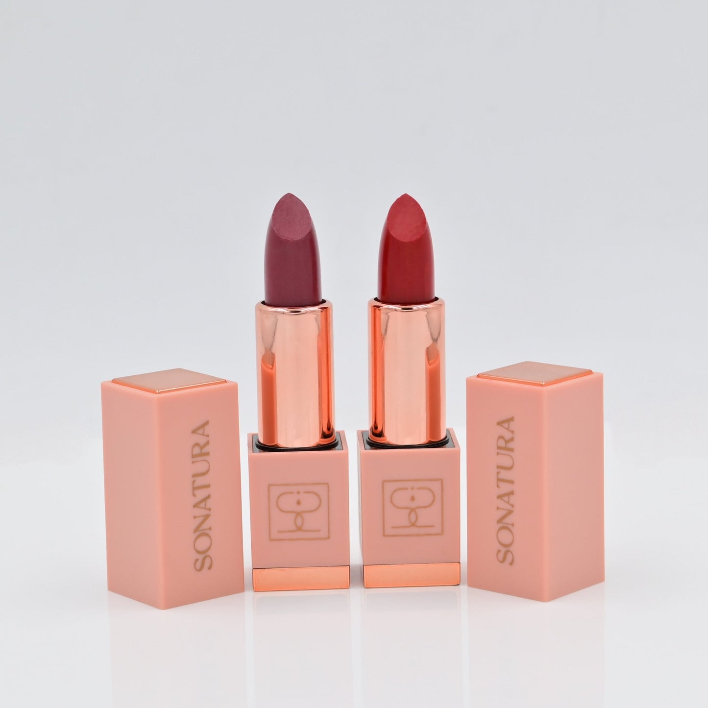 Set of 2 Semi-Matte Long Stay Lipsticks